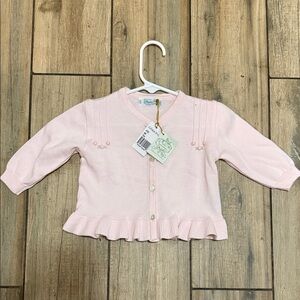 Charming Pink Kids Cardigan Sweater